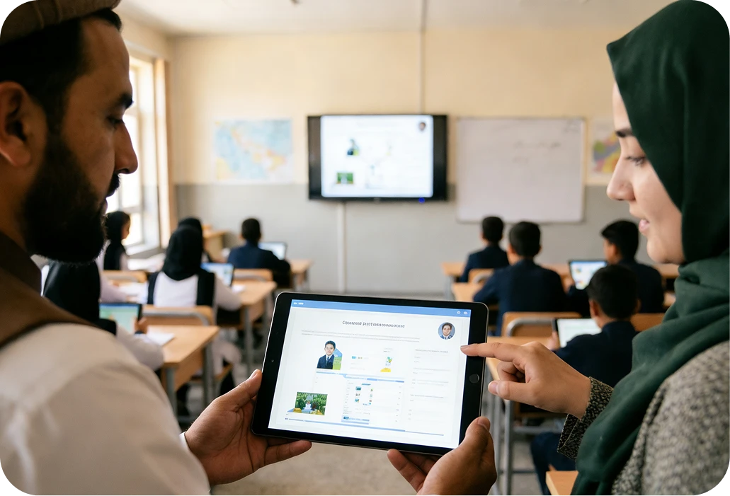 Monitor learning progress with digital analytics